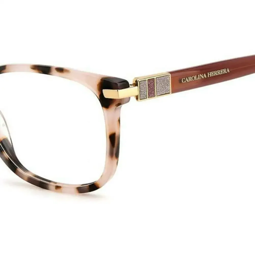 NWT Carolina Herrera HER-0201-H4V-53 Pink Havana 53mm Eyeglasses